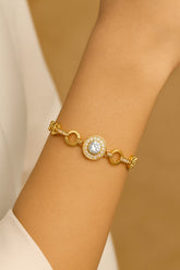Zircon Bracelet-61 (White)